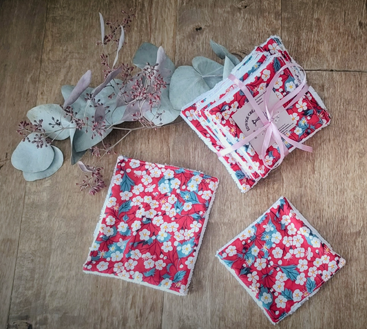 Lot de 7 lingettes démaquillantes "éclat floral"