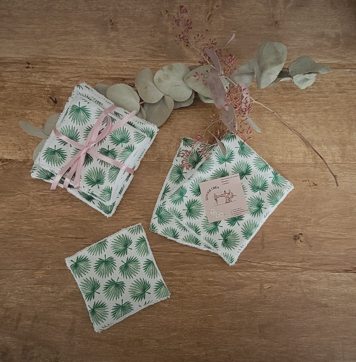 Lot de 7 lingettes démaquillantes "brise tropicale"