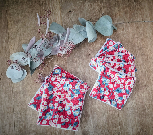 Lot de 7 lingettes démaquillantes "éclat floral"